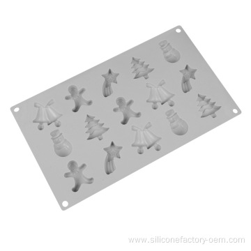 3D Christmas Fondant Molds Silicone Candy